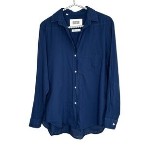 Grayson Frank & Eileen The Hero Shirt 02 Small Blue Cotton Minimalist Classic